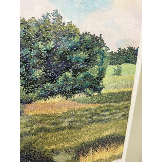 Gordon Mortensen "West Baker Park 1977" Woodcut Original, Signed For Sale - Image 9 of 12