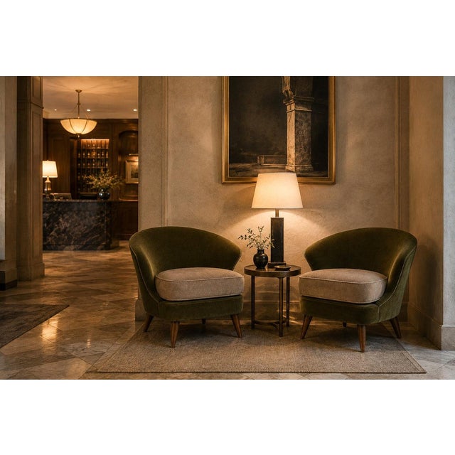 Pair of “Concha” Armchairs in Two-Tone Mohair by Joaquim Tenreiro, Brazil, 1960s For Sale - Image 11 of 18