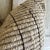 Mid-Century Modern Feliz Handmade Organic Wool Pillow With Heavy Texture Brown Lines For Sale - Image 3 of 7