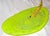 Contemporary Large Vintage 1990s RPM Studios Harry Stuart Glass Banana Art Platter Acid Green For Sale - Image 3 of 6