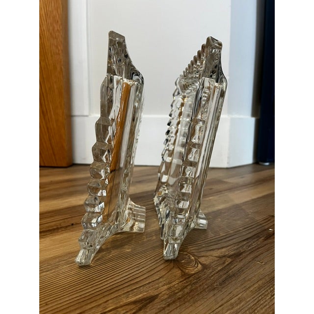 Mid-Century Modern Pair of Vintage 5th Ave Cystal Picture Frames For Sale - Image 3 of 10