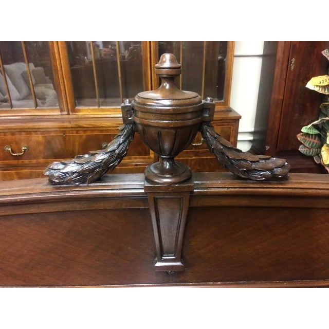 Neoclassical Large Antique Sideboard, Server, Walnut Server, Vintage Buffet For Sale - Image 3 of 12