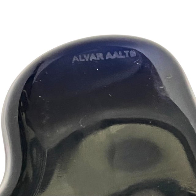 1980s Finnish Glass Vase by Alvar Aalto For Sale - Image 9 of 11