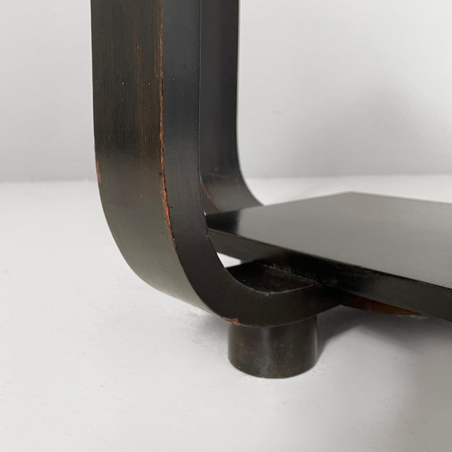 Art Deco Italian Coffee Table in Wood and Black Wood, 1930s For Sale - Image 11 of 14