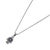 Contemporary Minimalist Diamond Hamsa Hand Sterling Silver Lucky Necklace For Sale - Image 3 of 7