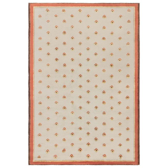 Vintage Finnish Hand-Knotted Wool Pile Rug, Doris Leslie Blau For Sale