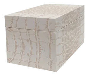 Pink Crocodile Pattern American Made Wood Box