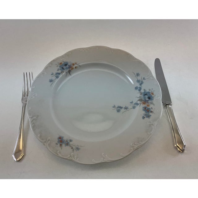 Ceramic New 1980s Set of 48 Pieces Exquisite Porcelain With Flowering Branch For Sale - Image 7 of 18