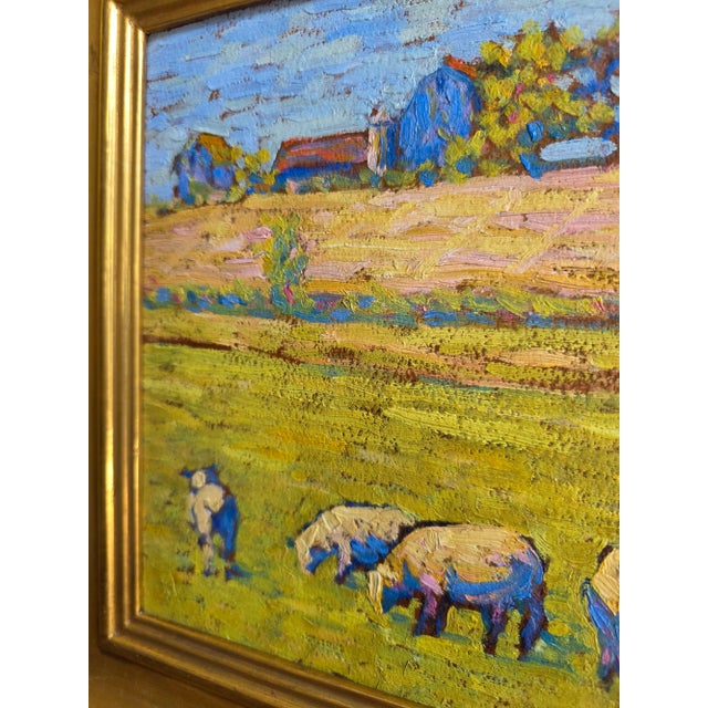 Paint Beautifully Framed Post Impressionist Original Oil For Sale - Image 7 of 7