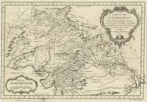 Antique Map of Part of India, the Ganges and Hindustan, 1752