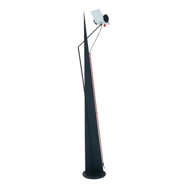 Postmodern Sculptural Kite Uplighter Floor Lamp, 1980s For Sale