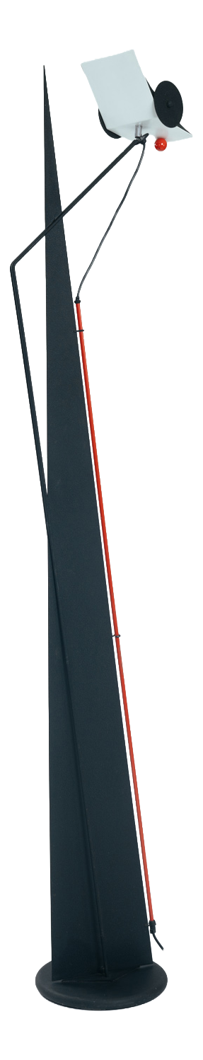 Postmodern Sculptural Kite Uplighter Floor Lamp, 1980s