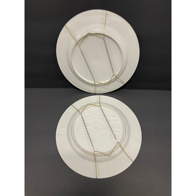 1980s Pair of Asian Porcelain Plates For Sale - Image 5 of 5