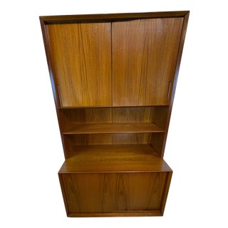 Mid-Century Teak Wall Unit by Poul Hundevad, 1960s For Sale