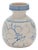 Floral Stoneware Vase 7"H For Sale