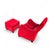 Set of Senta Armchair and Ottoman in Red Velvet by Gerard van den Berg for Wittmann For Sale - Image 10 of 18