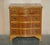 Vintage Wide Burr & Burl Yew Wood Chest of Drawers, Set of 2 For Sale - Image 3 of 18