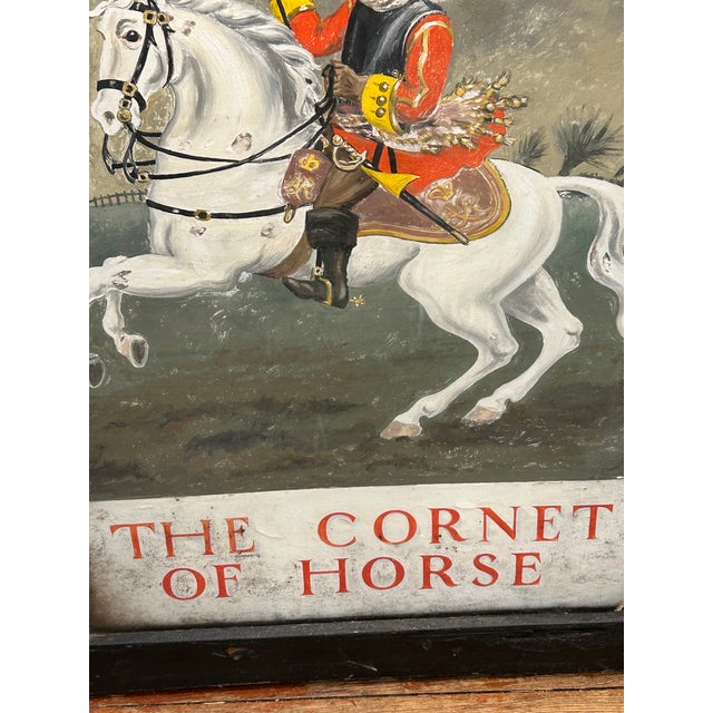 1900 - 1909 Antique British London Pub Two Sided Sign For Sale - Image 5 of 15