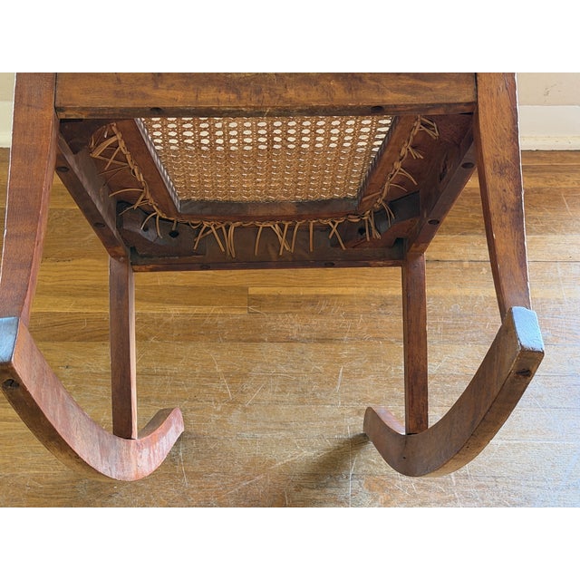 Antique Wave Design Small or Child Rocking Chair For Sale - Image 15 of 15