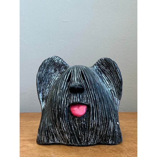 Mid-Century Modern Vintage Original Studio Pottery Dog For Sale - Image 3 of 12