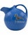 Vintage El Morocco Nyc Nightclub Blue Ceramic Water Pitcher Zebra Logo Barware For Sale - Image 4 of 11
