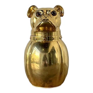 Vintage Italian Brass Frenchie Wine Cooler For Sale