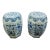 Chinese Qianlong Style Porcelain Octagonal Garden Blue & White Stool, a Pair For Sale