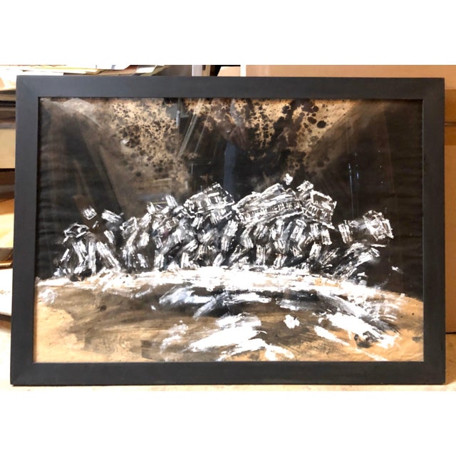 Les Ruines Des Plus Beaux Monuments De La Grece both 22 3/4" x 34" (sight) oil with arabesque artist identified on label...