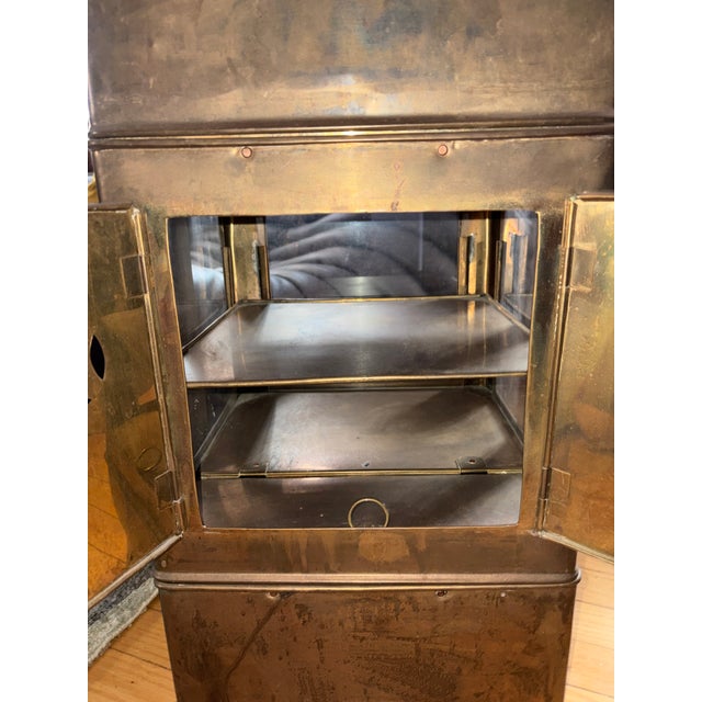 Antique Chinese Brass Street Food Server Stand For Sale In Chicago - Image 6 of 11