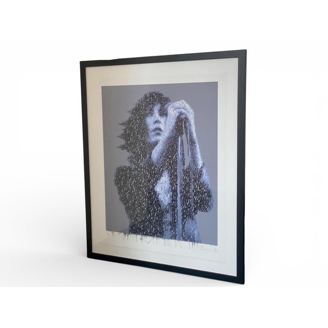 Contemporary Mike Edwards, Alchemy of Words (Patti Smith), Typographic Portrait, Signed Limited Edition For Sale - Image 3 of 13