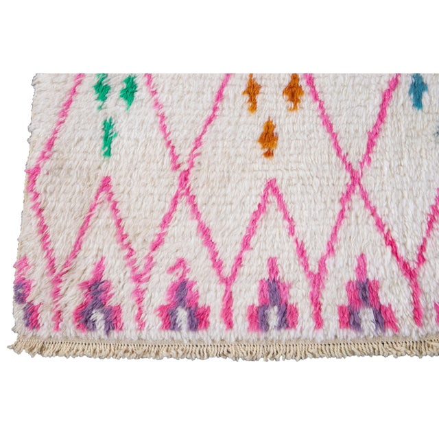 21st Century Modern Moroccan-Style Wool Rug For Sale - Image 11 of 13