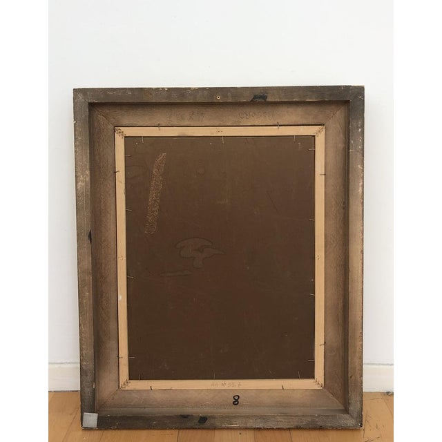 Edouard Morerod, Portrait de femme amérindienne, 1919, Pencil, Charcoal & Pastel on Paper, Framed For Sale - Image 8 of 9