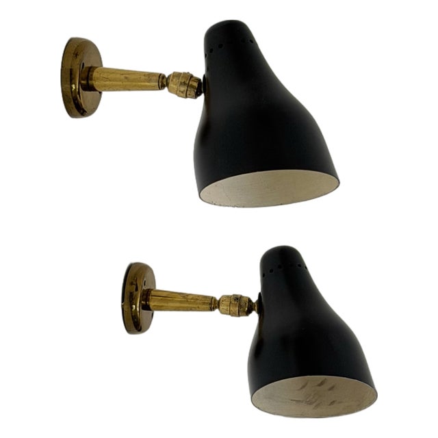 Vintage Wall Lamps, 1950s, Set of 2 For Sale
