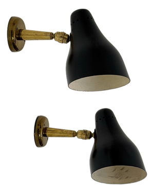 Vintage Wall Lamps, 1950s, Set of 2