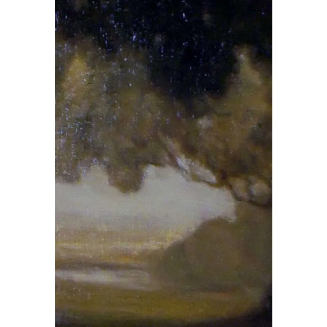 Oil on Canvas Landscape with People, 1891 For Sale - Image 6 of 10