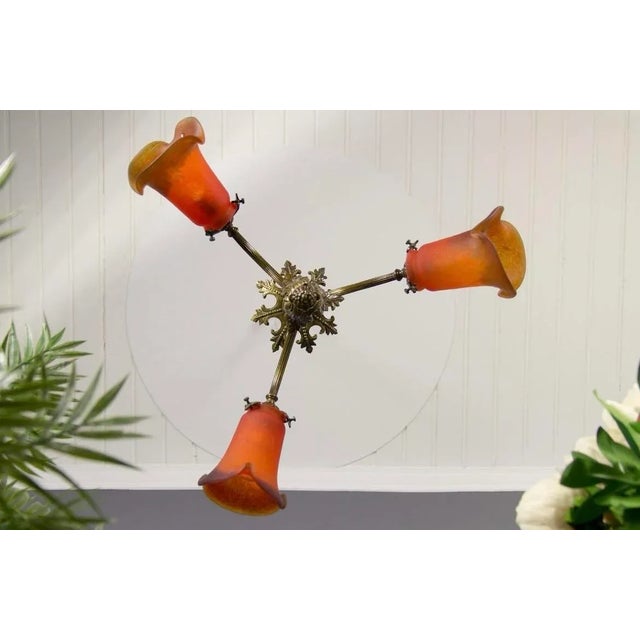 Small, Gorgeous, Louis XVI 1930s French-Style Ceiling Light For Sale In Orlando - Image 6 of 9