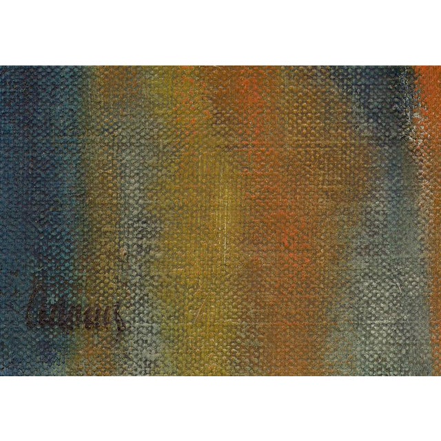 Attrib. Tate Adams Mystical Monks in Saffron Robes, 1920s, Paint and Canvas For Sale - Image 6 of 9