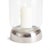 With a cool chrome finish and a domed base, this hurricane is a fresh accent for dining table, console or bookshelf. The...