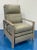 Wood Modern Gray Leather Recliner For Sale - Image 7 of 7