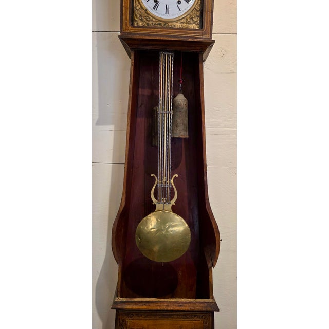 Wood French 19th Century "Banjo Clock" For Sale - Image 7 of 7