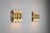 Triple Cylindrical Wall Lamps in Brass with Perforated Shades, 1970s, Set of 2 For Sale - Image 14 of 14