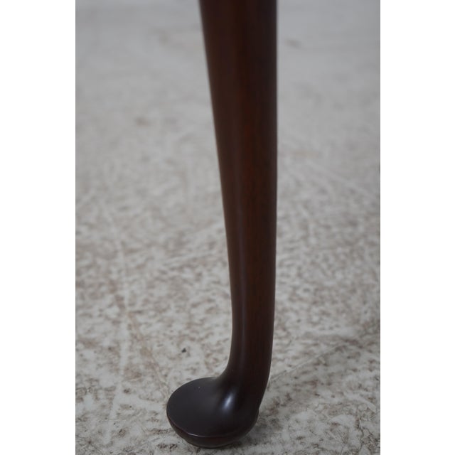 1990s Baker Colonial Williamsburg Mahogany Drop Leaf Corner Table For Sale - Image 10 of 13