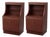 Vintage Mahogany and Formica Bedside Cabinets, Set of 2 For Sale