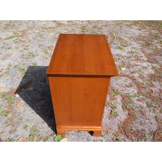 Vintage L. Hitchcock Stenciled Solid Maple Nightstand End Table Chairish