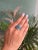 Blue 925 Sterling Silver Ring With Sparkling 9.59 CTW Blue Topaz 4 Stone in Prong Set - Size 8.5 For Sale - Image 8 of 13