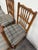 Vintage Colonial Style Spindle Back Upholstered Dining Chairs - Set of 4 For Sale - Image 4 of 13
