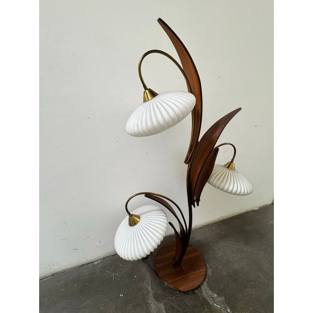 Mid Century Modern Reflecting Iconic Aesthetics Floor Lamp For Sale In Los Angeles - Image 6 of 12
