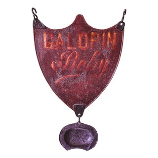 Antique French Barber Shop Sign, 1890s For Sale