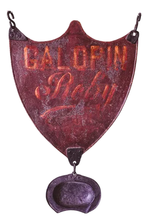 Antique French Barber Shop Sign, 1890s