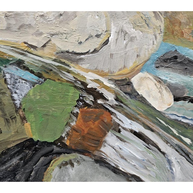 Laurie MacMillan "Source of the Stream" Abstract Landscape Painting by Laurie MacMillan, Framed For Sale - Image 4 of 6